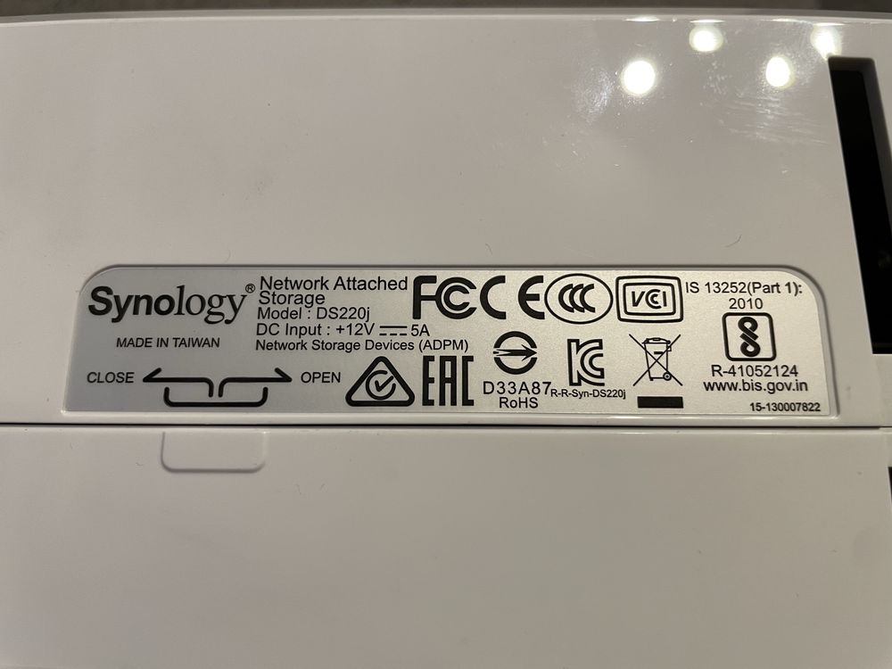Synology DS220j dysk sieciowy 2x1TB WD
