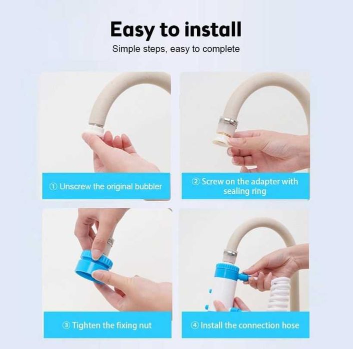 Obrotowy przedłużacz kranu