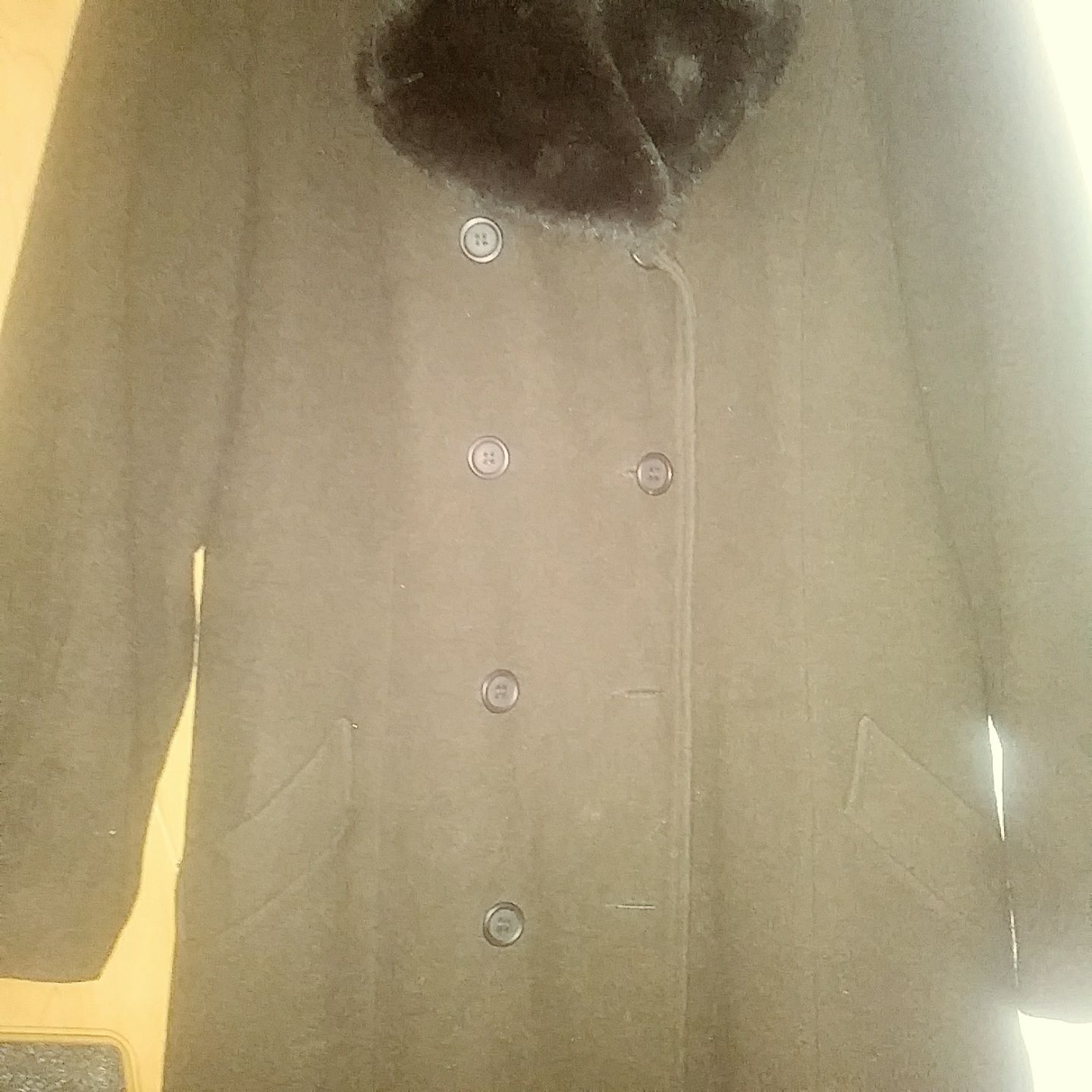 Пальто кашемировое р.48 женское.