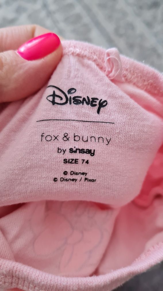 Kombinezon niemowlęcy różowy Disney Sinsay rozmiar 68-74
