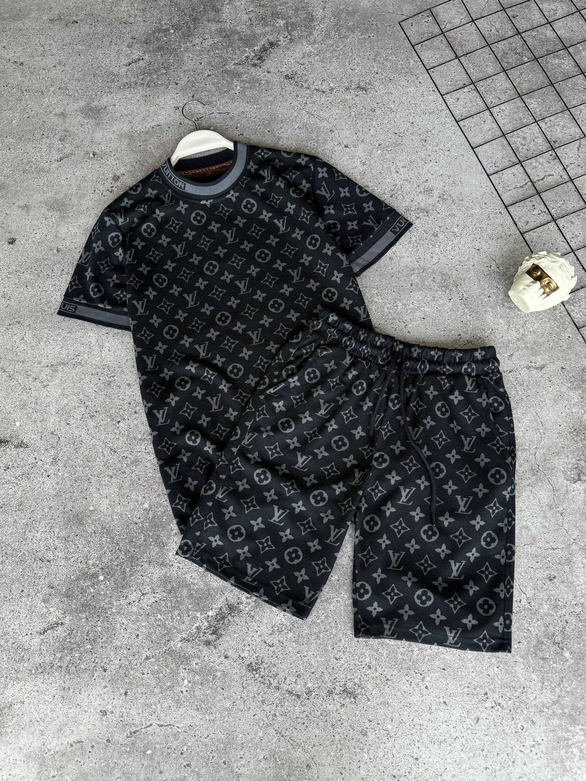 ТОП 4 ЦВЕТА Летний костюм Louis Vuitton (XS-XXL) Шорты + Футболка лето
