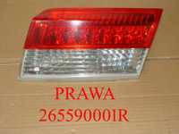 Lampa tylna prawa prawy tył w klapę do klapy LED Renault Laguna III 3