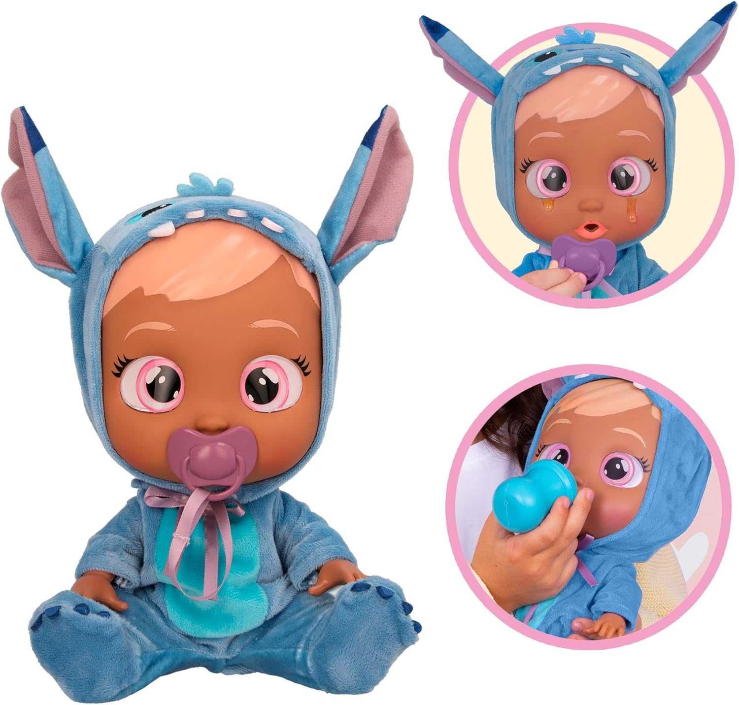 Плачущий пупс кукла Край Беби Дисней Стич Cry Babies Disney Stitch
