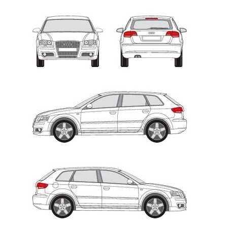 Barras Tejadilho Audi A3 8PA Sportback - Ferro