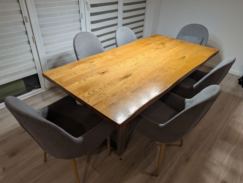 Stół dębowy 2m x 1 m