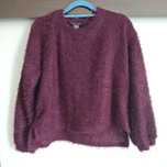 Włochaty fioletowy sweter oversize/nietoperz Primark, 2XS
