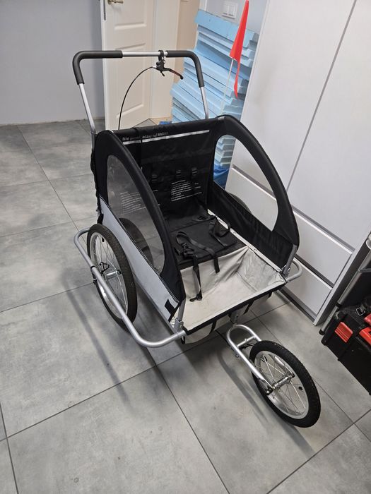 Przyczepka Rowerowa Transportowa Jogger do Roweru 2 Osobowa