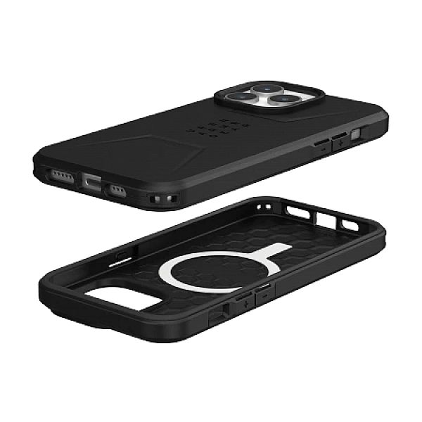Etui UAG Civilian MagSafe do iPhone 15 Pro Max - czarne