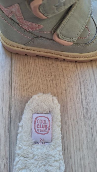 Zimowe ocieplane buty/botki szare/popielate Cool Club r.21