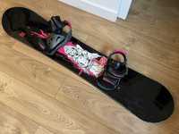 Snowboard - zestaw: deska 154/buty 39/pokrowiec