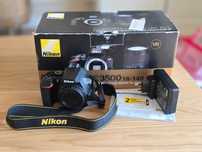Aparat lustrzanka Nikon D3500 okazja bdb stan zestaw przebieg 10k
