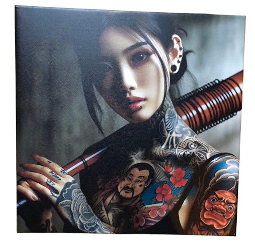 Kobiety Mafii Yakuza Zestaw 3 Obrazów Canvas 130Cm X 50Cm