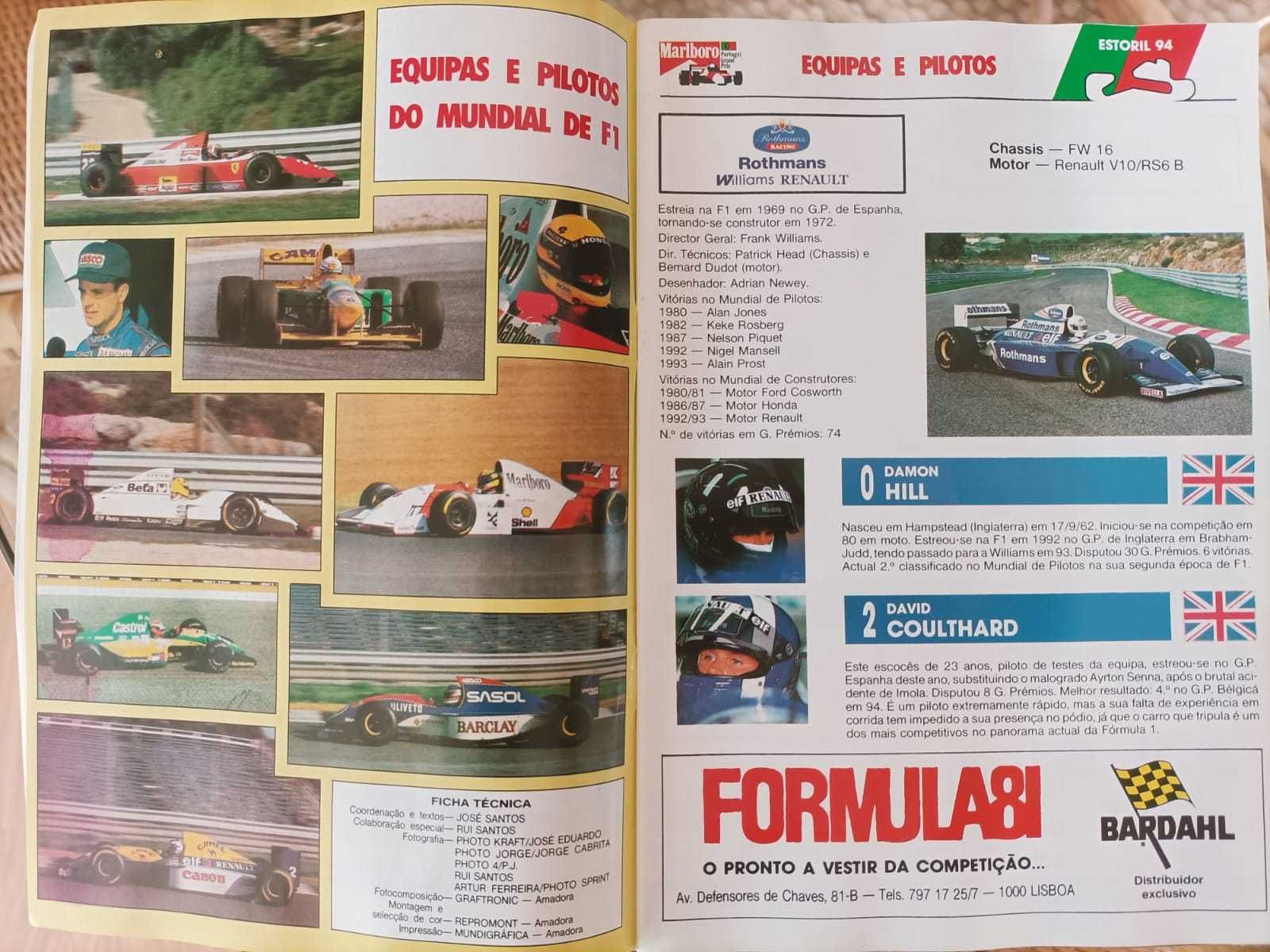 Guia completo do GP de F1 de Portugal 1994