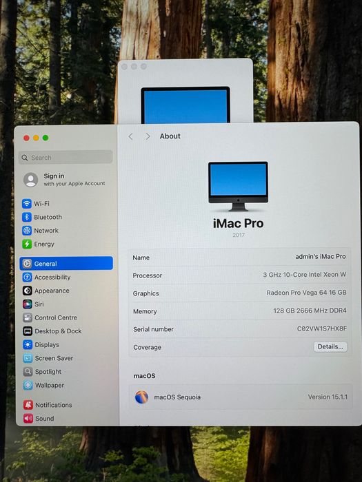 APPLE iMac Pro 2017 27” Retina 5K