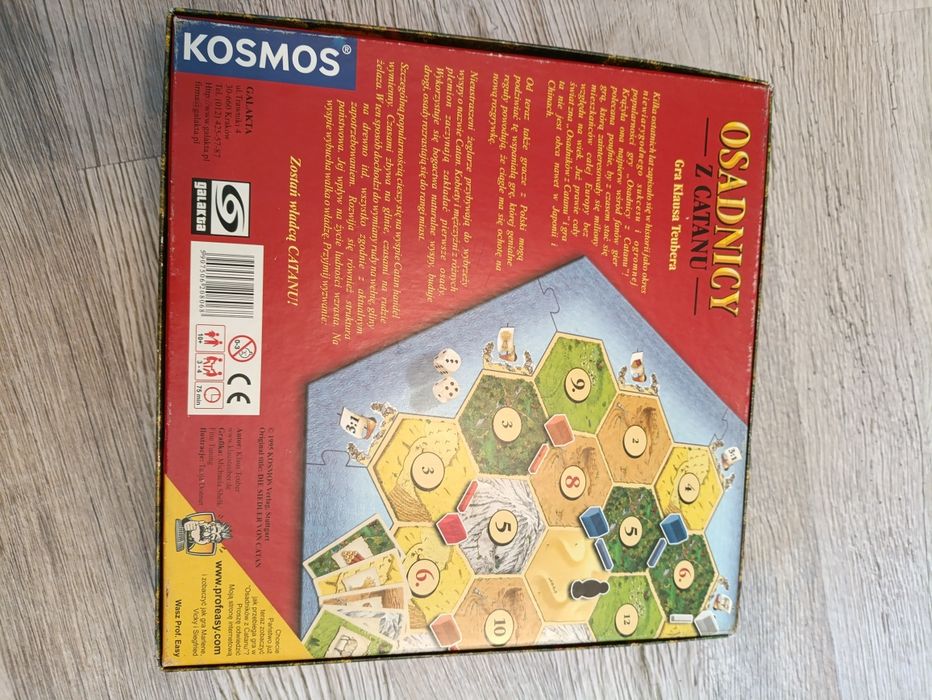 Osadnicy z Catanu gra planszowa 1995 drewniana