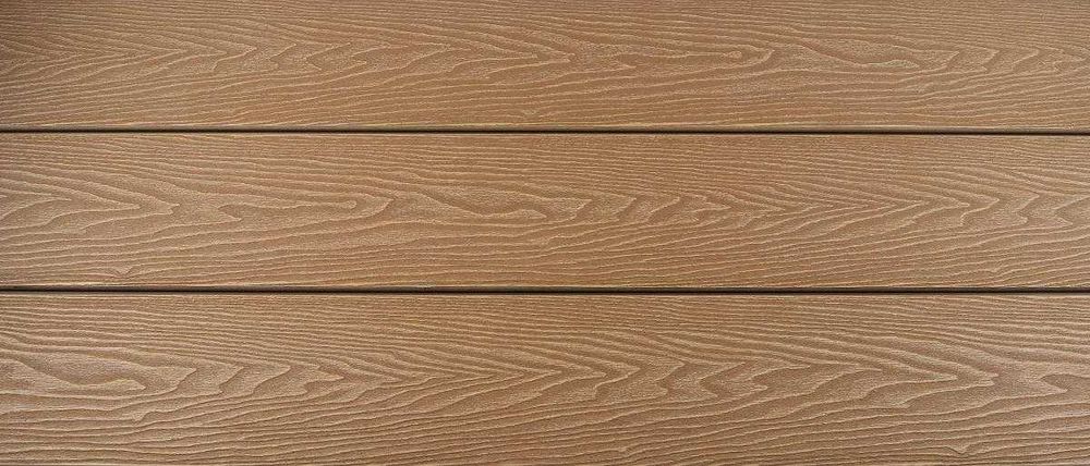 Deska tarasowa kompozytowa pełna, rysunek drewna MyDeck trzy kolory