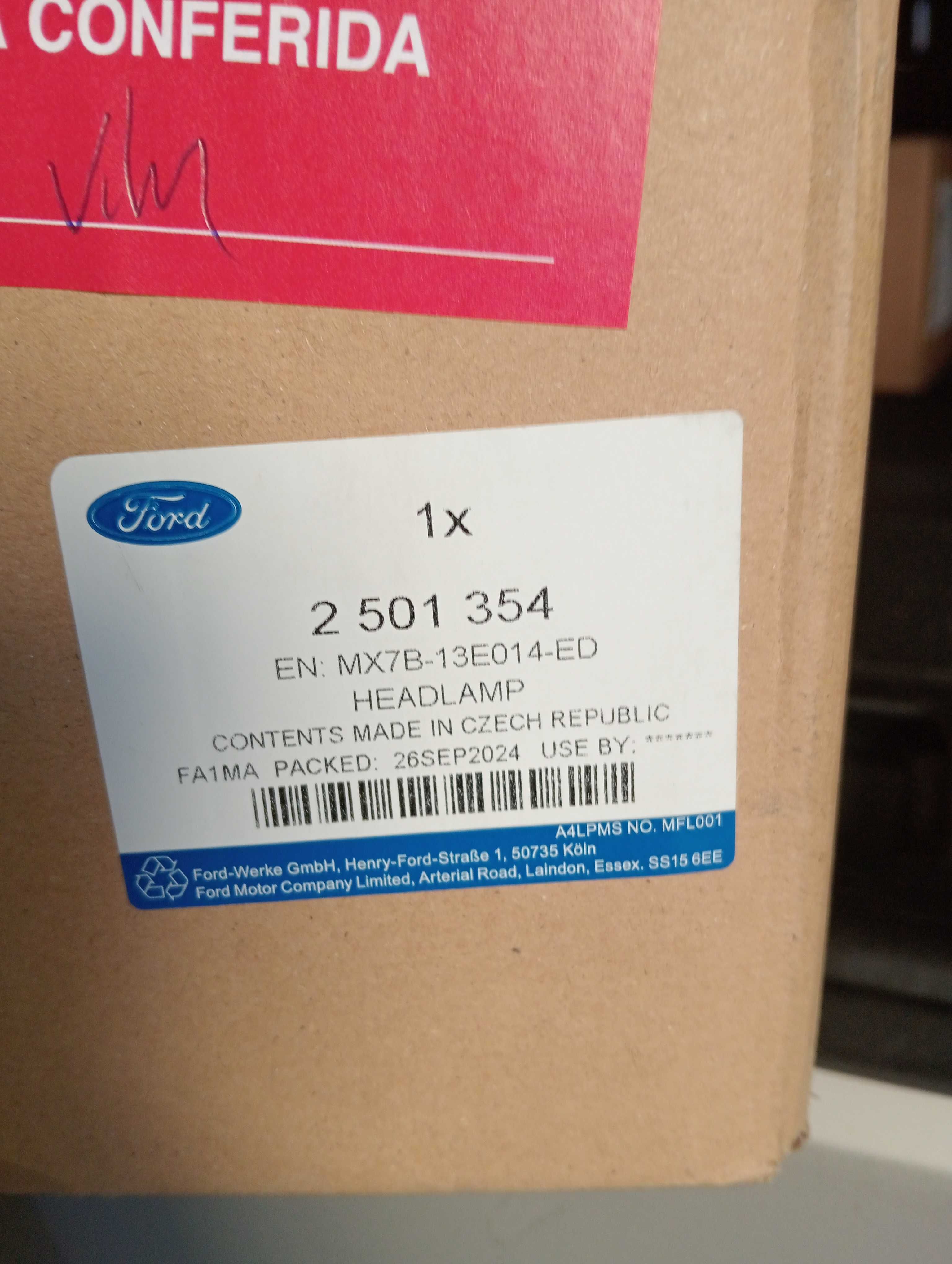 Ótica  lado direito nova para Ford focus