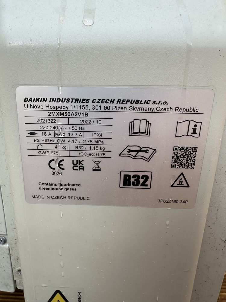 Ar condicionado com 2 split’s Daikin Inverter - 2 anos uso