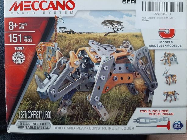 Brinquedo Meccano Safari 5 modelos