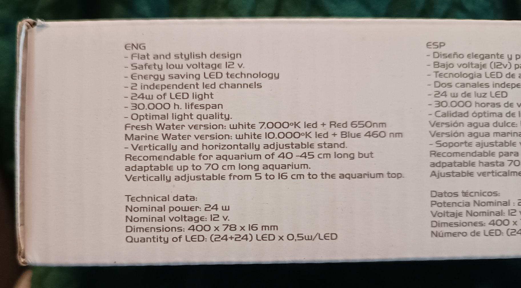 Lampa akwariowa Mini Lumina 40 BLAU