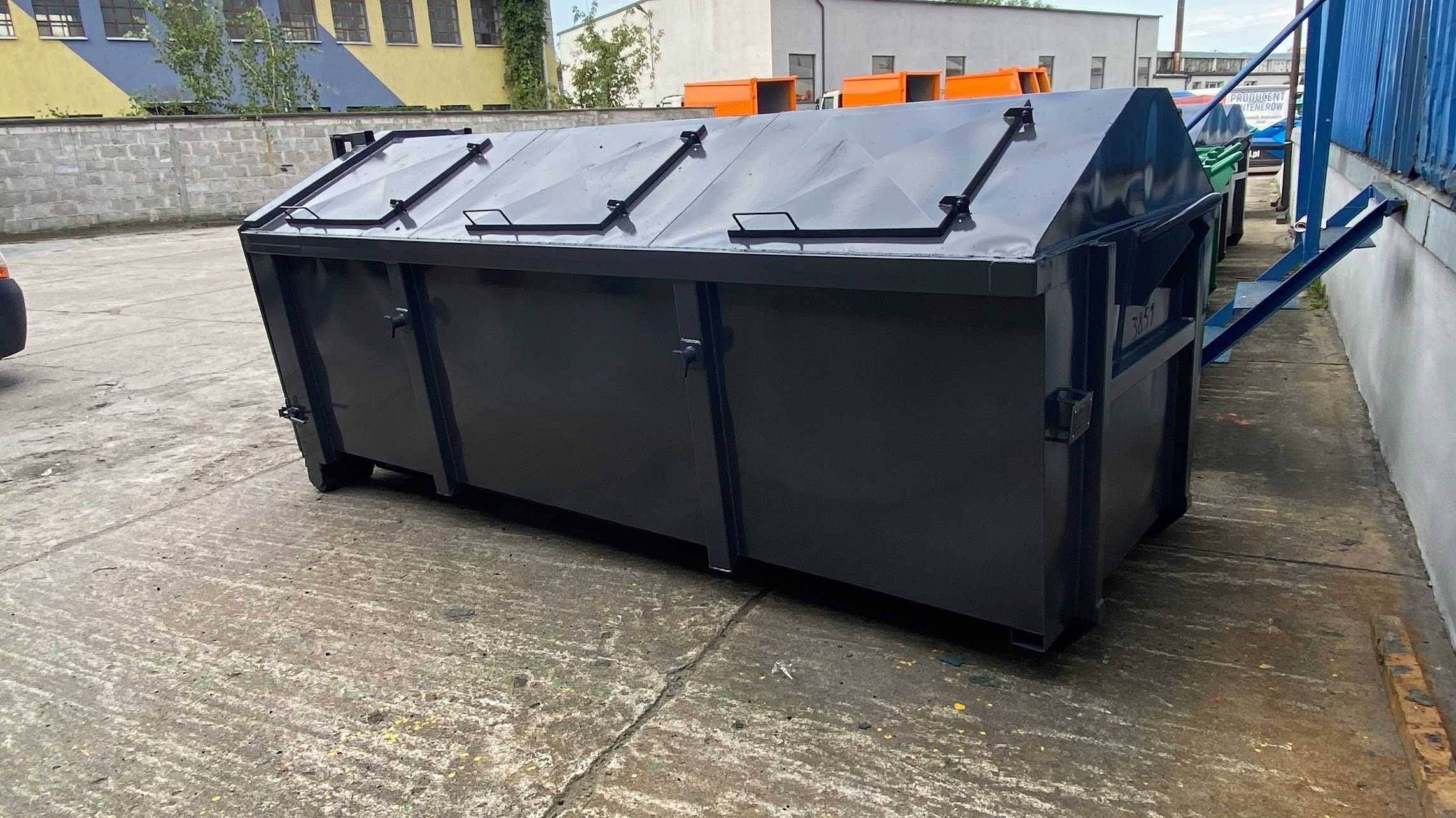 Kontener KP7 3500x1700x1000 śmietnik,ODPADY, pojemnik,kryty, PRODUCENT