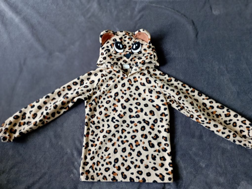 Bluza polarowa gepard dziewczynka 134 140