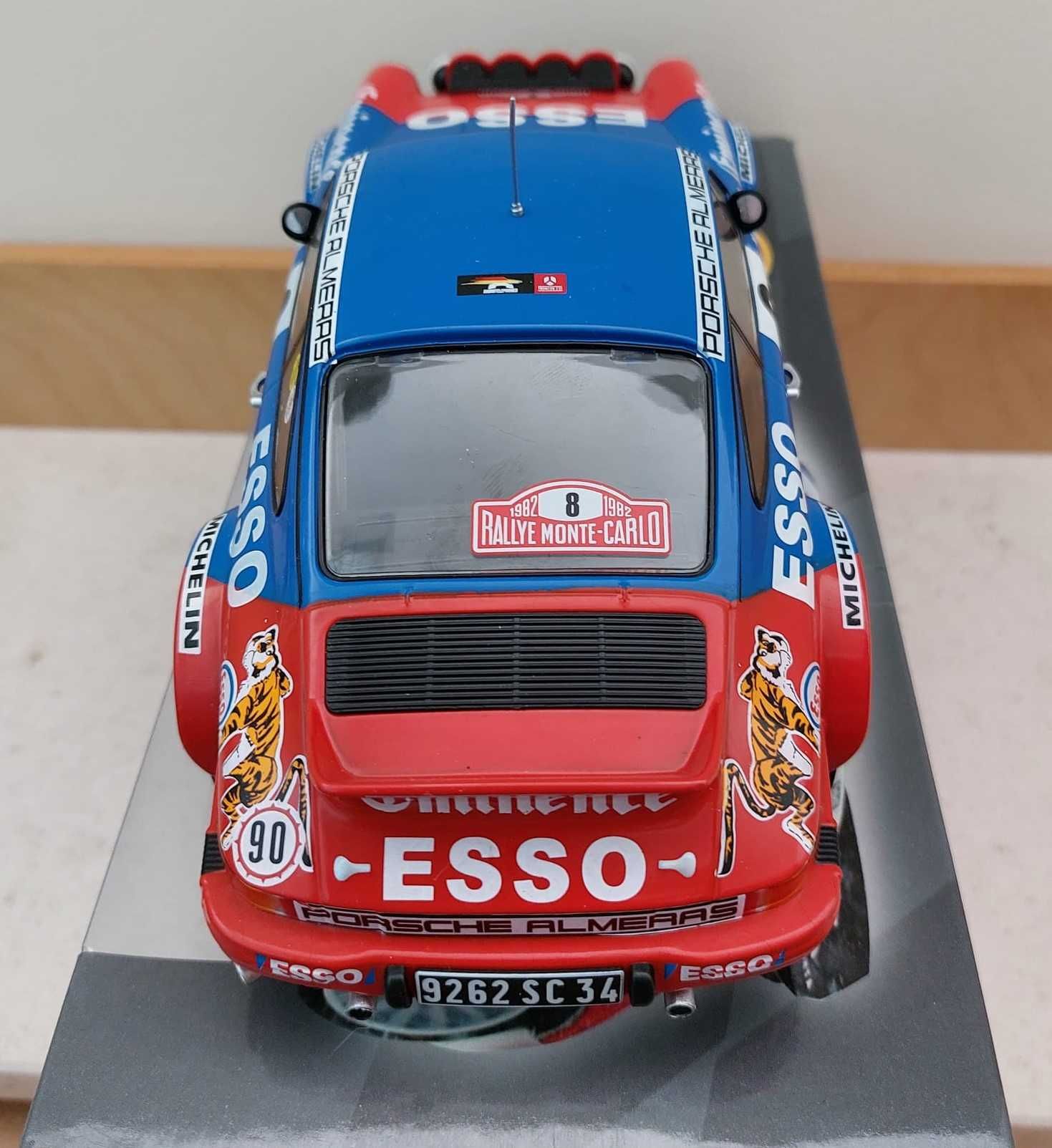 Miniatura Porsche 911 SC #8 Esso Rallye MONTE CARLO 1982 Altaya 1:18
