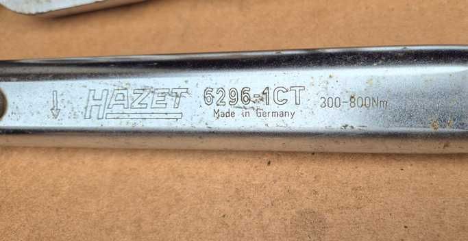 Klucz dynamometryczny HAZET 6296-1CT 300-800Nm 14x18mm długość 1195 mm