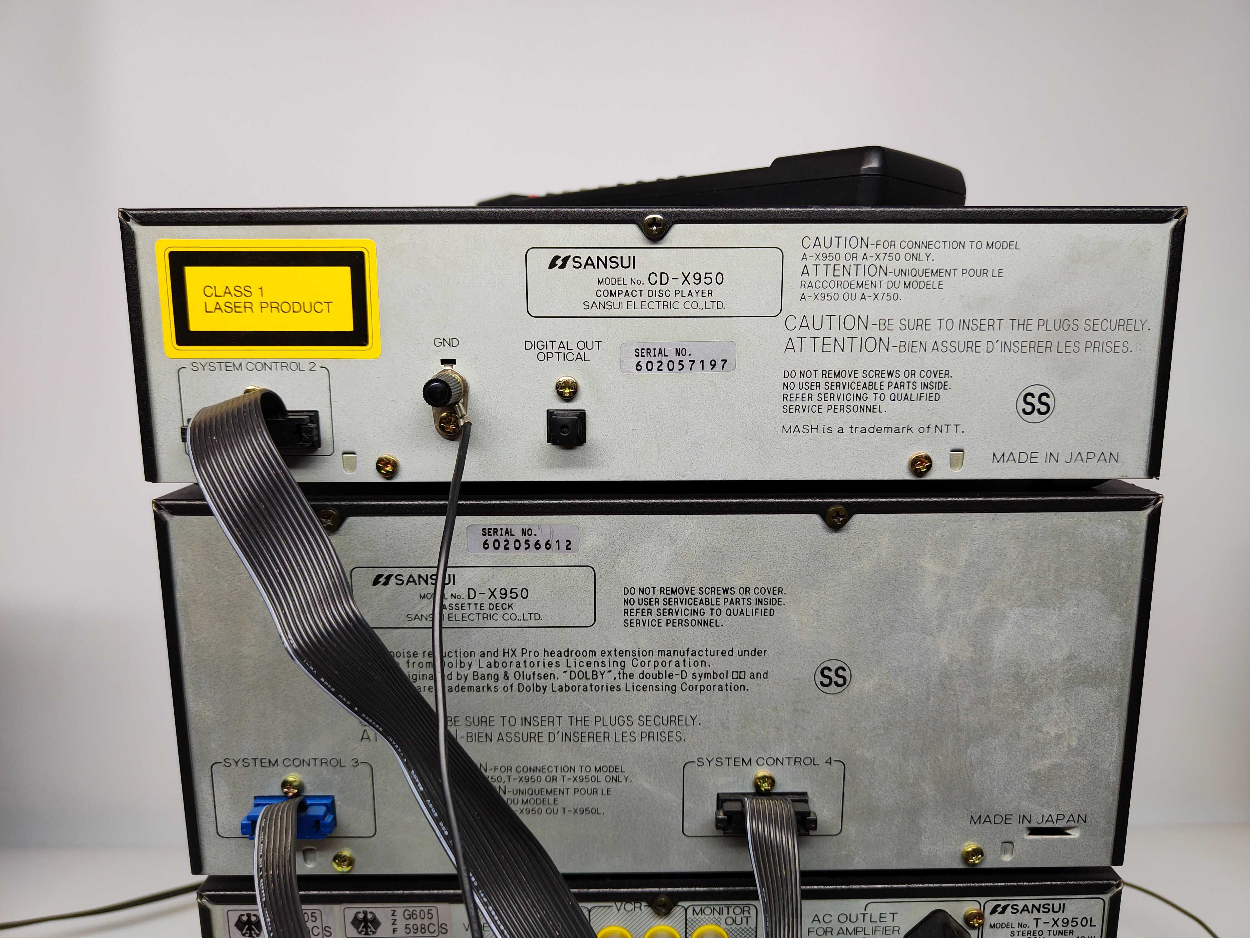 SANSUI A-X750 wieża stereo z pilotem