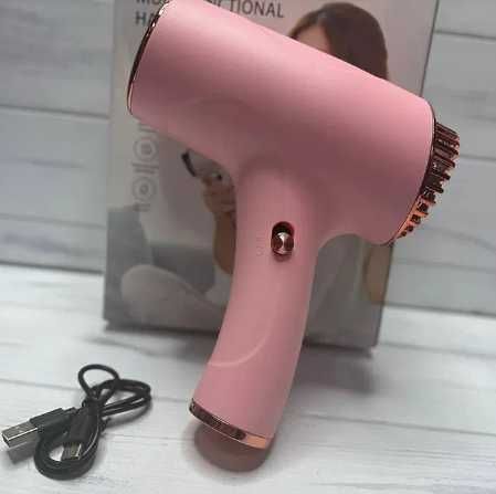 Фен  бездротовий  акумуляторний для сушиння волосся іонізація повітря