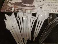 Zestaw plastikowych sztućców