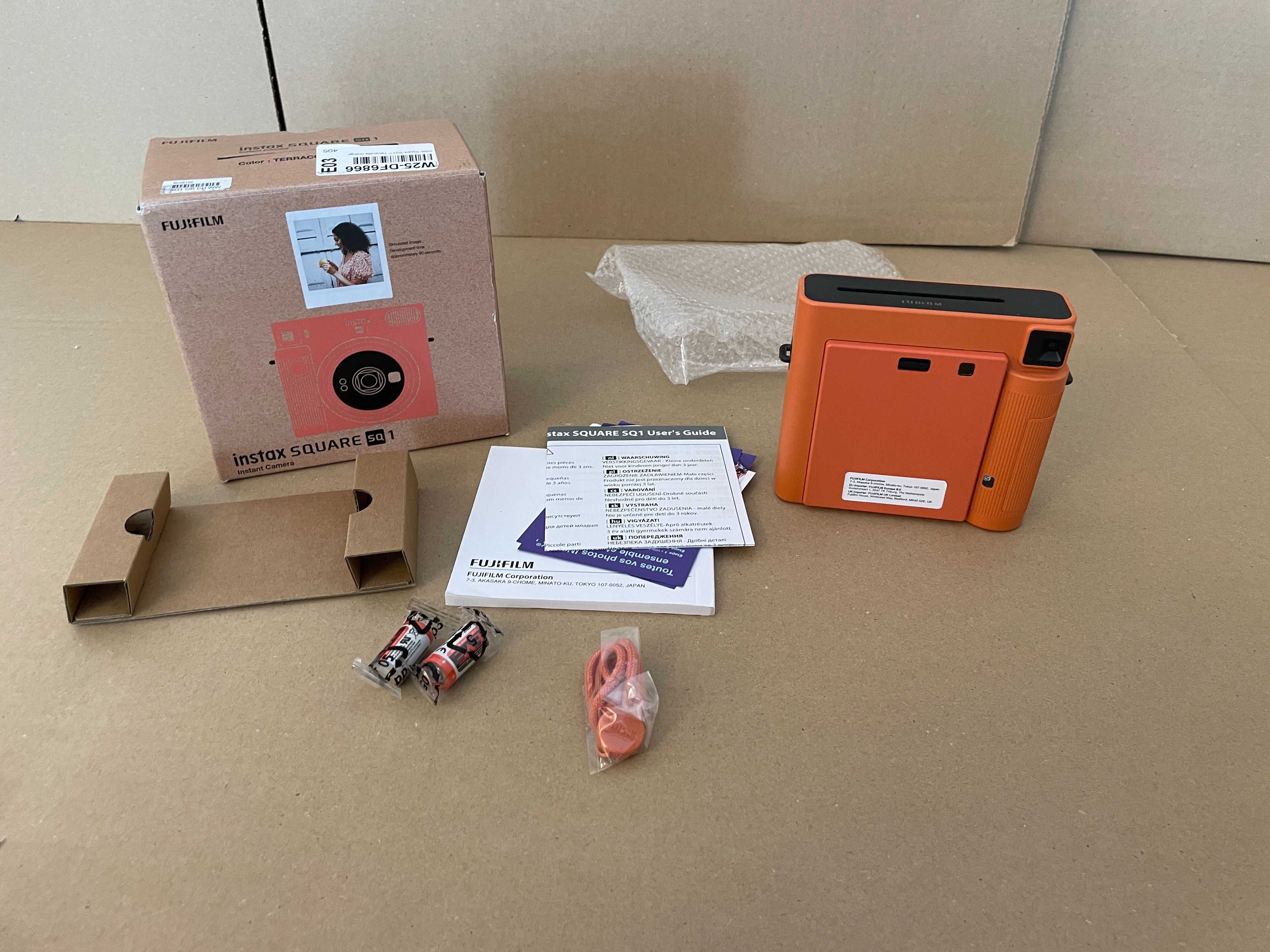 FUJIFILM Instax Square SQ1 Pomarańczowy Komplet Nowy Gwarancja