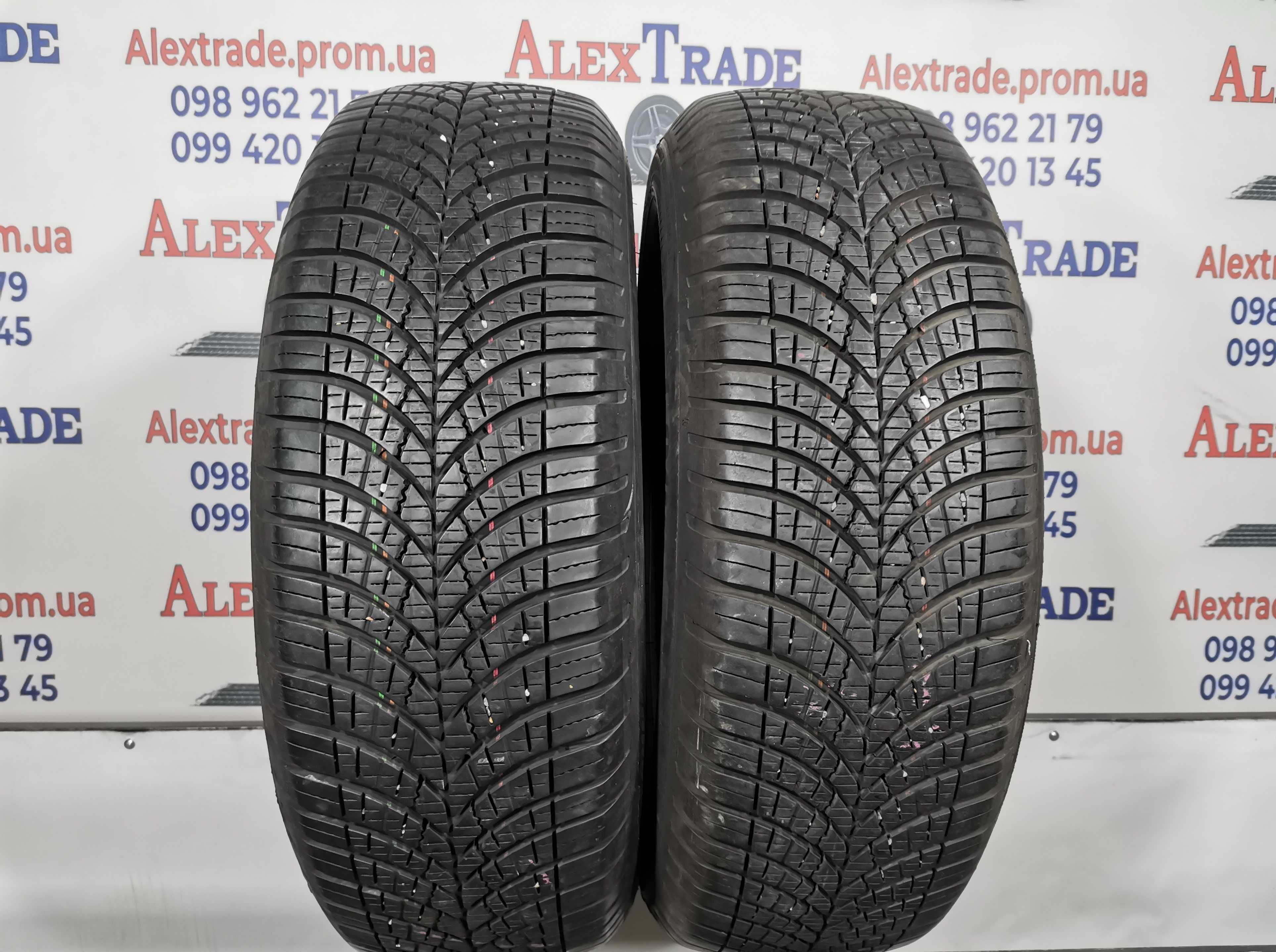 2 шт 195/65 R15 Goodyear Vector 4Seasons Gen-3 шини б/у 2021 рік, 7 мм