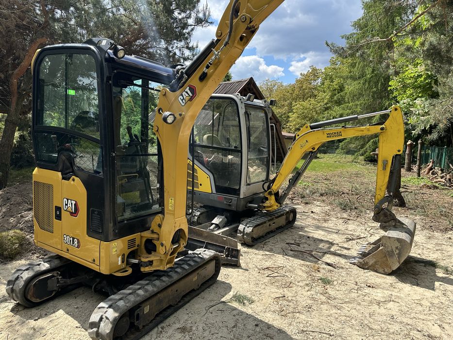 Usługi minikoparką, wynajem minikoparki, roboty ziemne, przyłącza