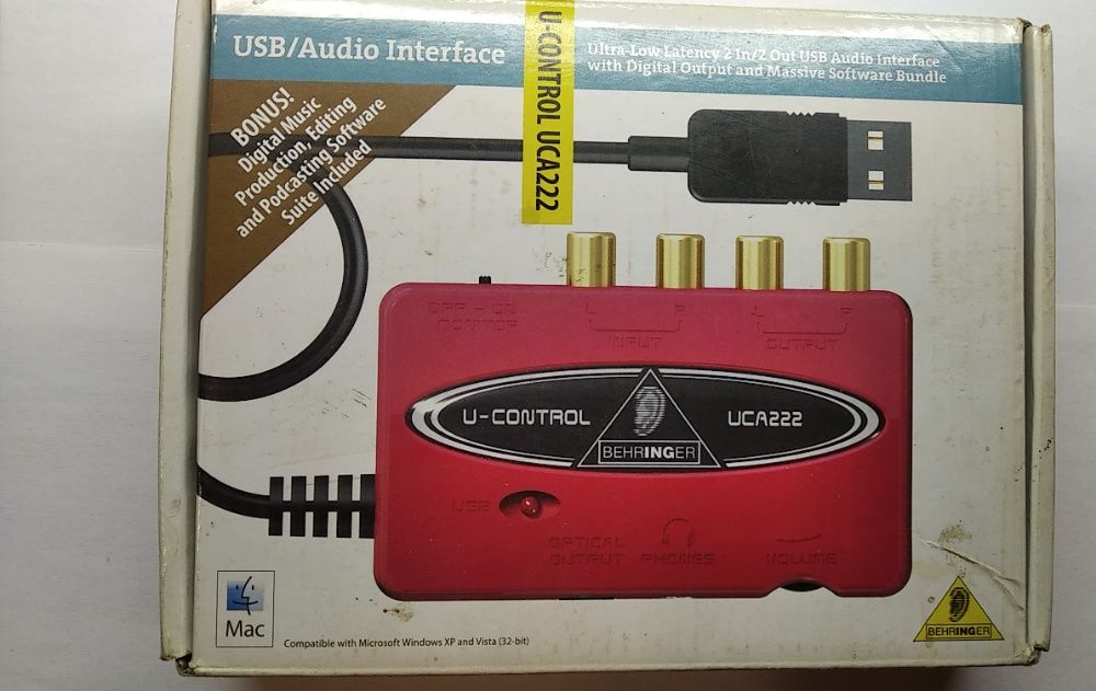 BEHRINGER UCA 222 U-CONTROL аудио интерфейс