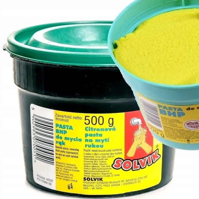 Pasta BHP 500g do mycia rąk piaskowa mydło piaskowo-mydlana