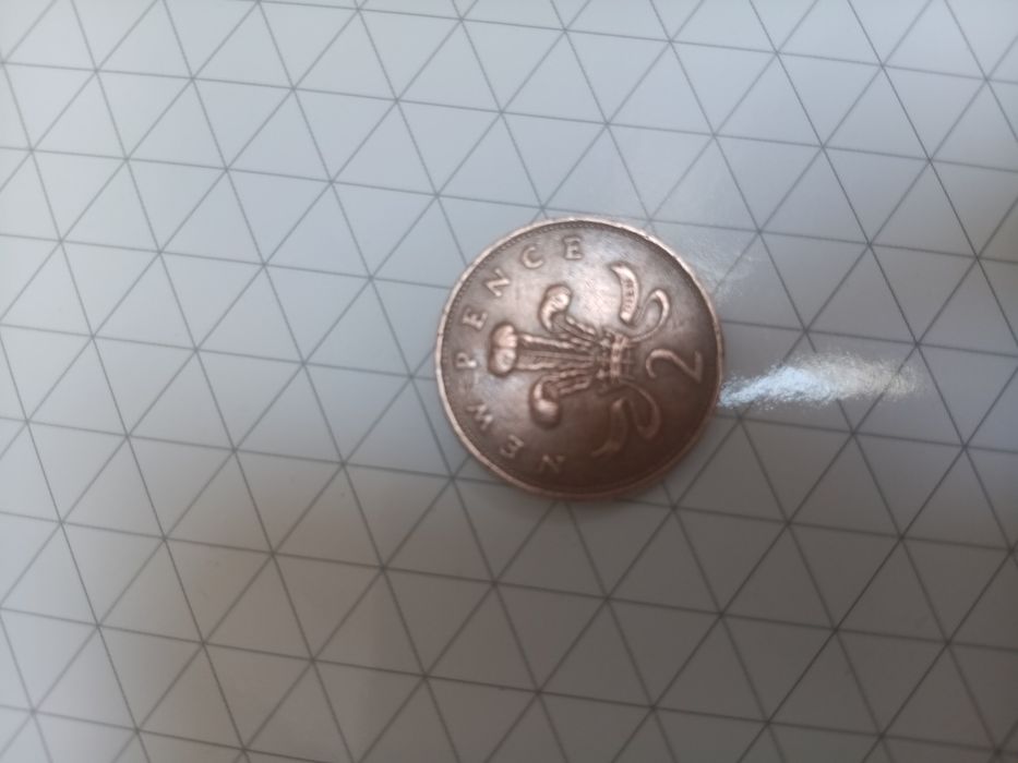 Moeda 2 Pence Rainha Elizabeth 1971