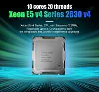 xeon 2630 v4 10 ядер/20 потоков (тепло пакет 85W под кулеры до 95Wh)