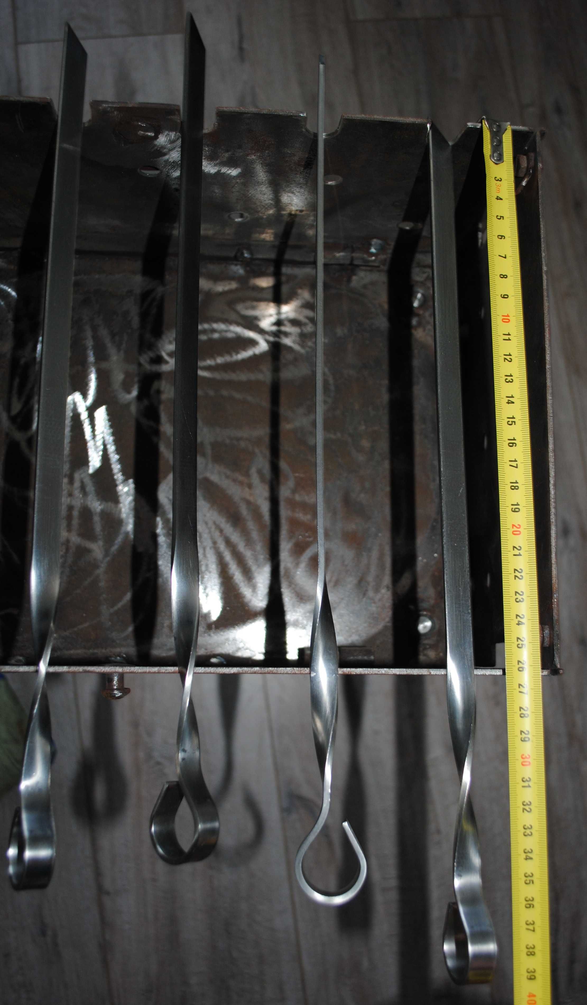 Компактний переносний мангал 40 см, шампура 2,8 мм на природу, балкон
