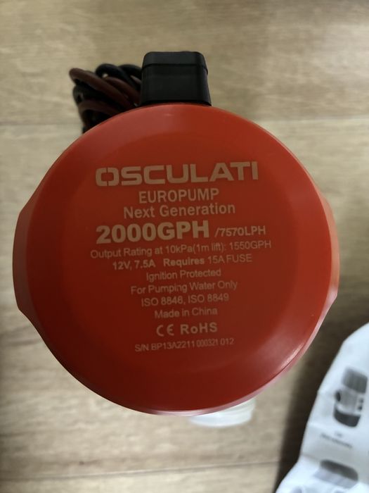 Automatyczna pompa zęzowa Europump Next Gen G2000 12V