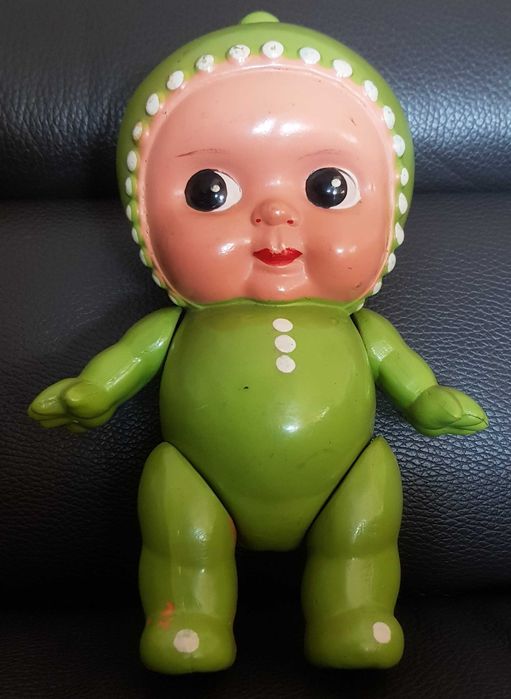 Stara lalka celuloidowa Kiki z Częstochowy PRL