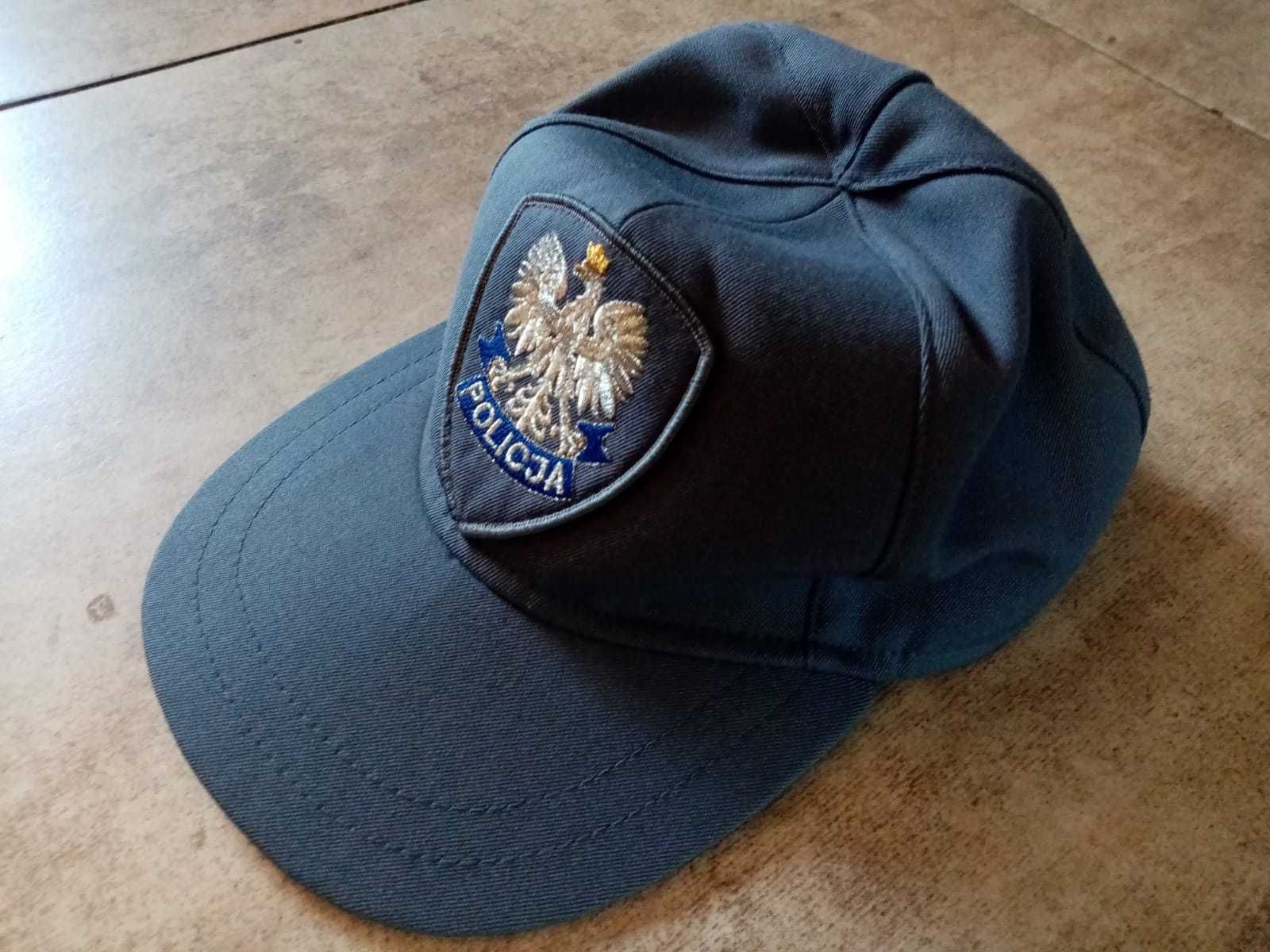 Policja - bejsbolówka szara tzw. "kaczor".