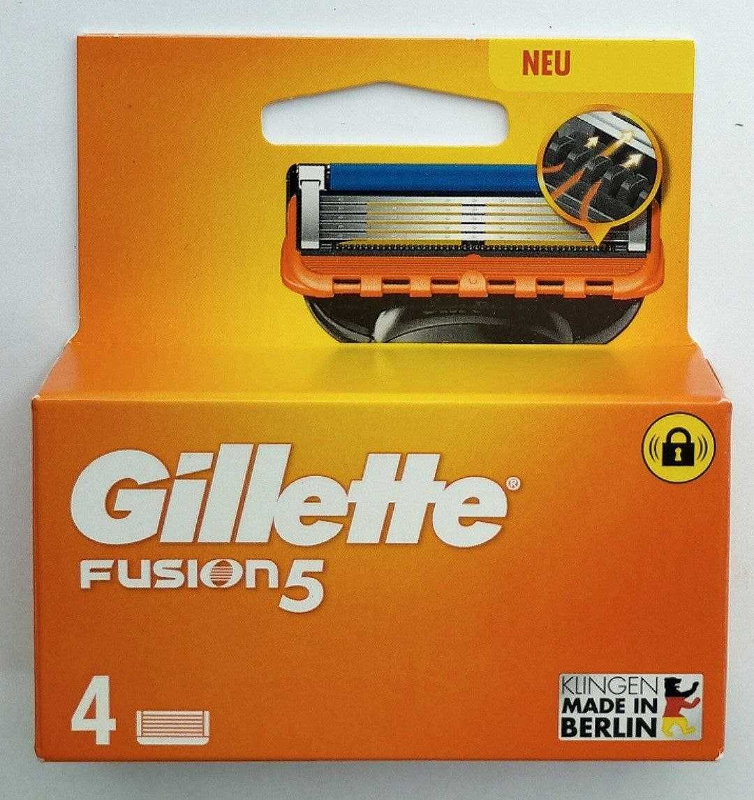 Gillette Fusion5 леза для гоління 4, 6,8,12,14 шт в уп. 100% Оригінал