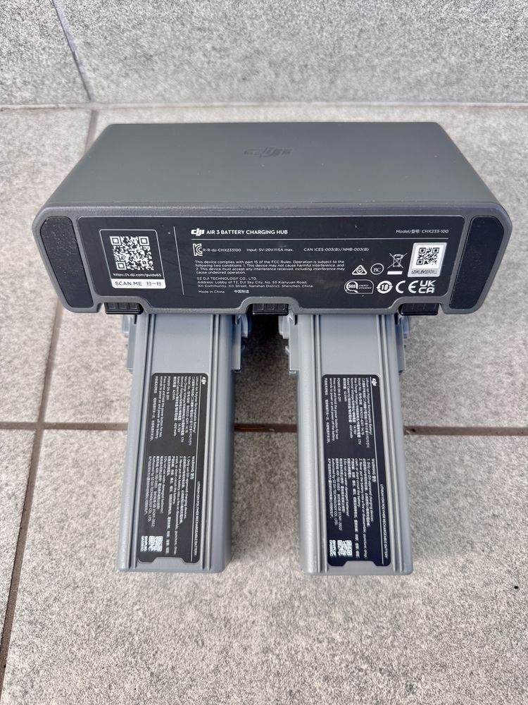 2 baterie + hub do ladownia air 3 / 3s dji fly more combo nowe