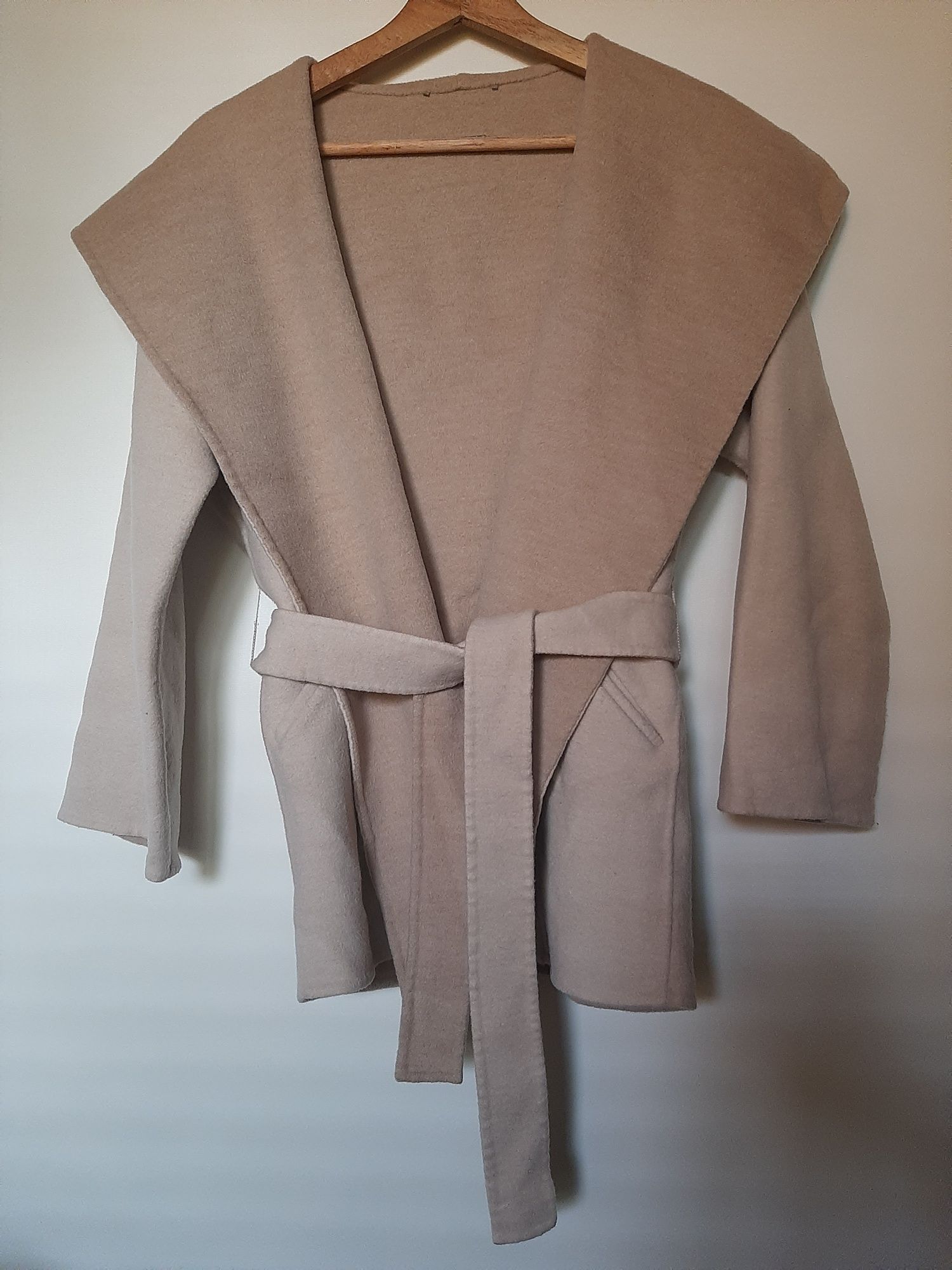 Massimo Dutti kurtka/kardigan wiązany, wool lana