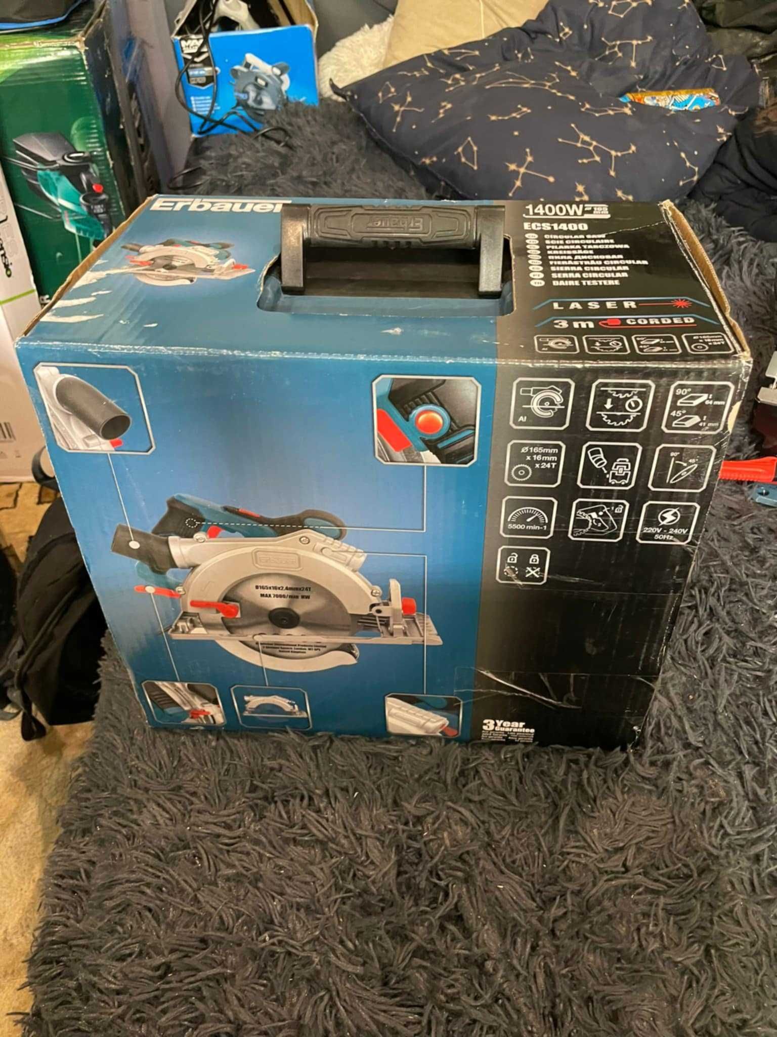 Pilarka tarczowa elektryczna Erbauer ECS 1400W 165 mm 240V