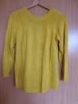 Żółty Sweter Massimo Dutti S