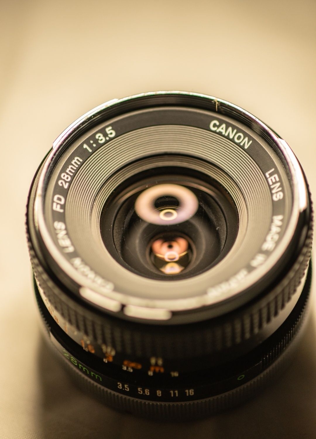 Canon FD 28mm f3.5 Chrome Nose