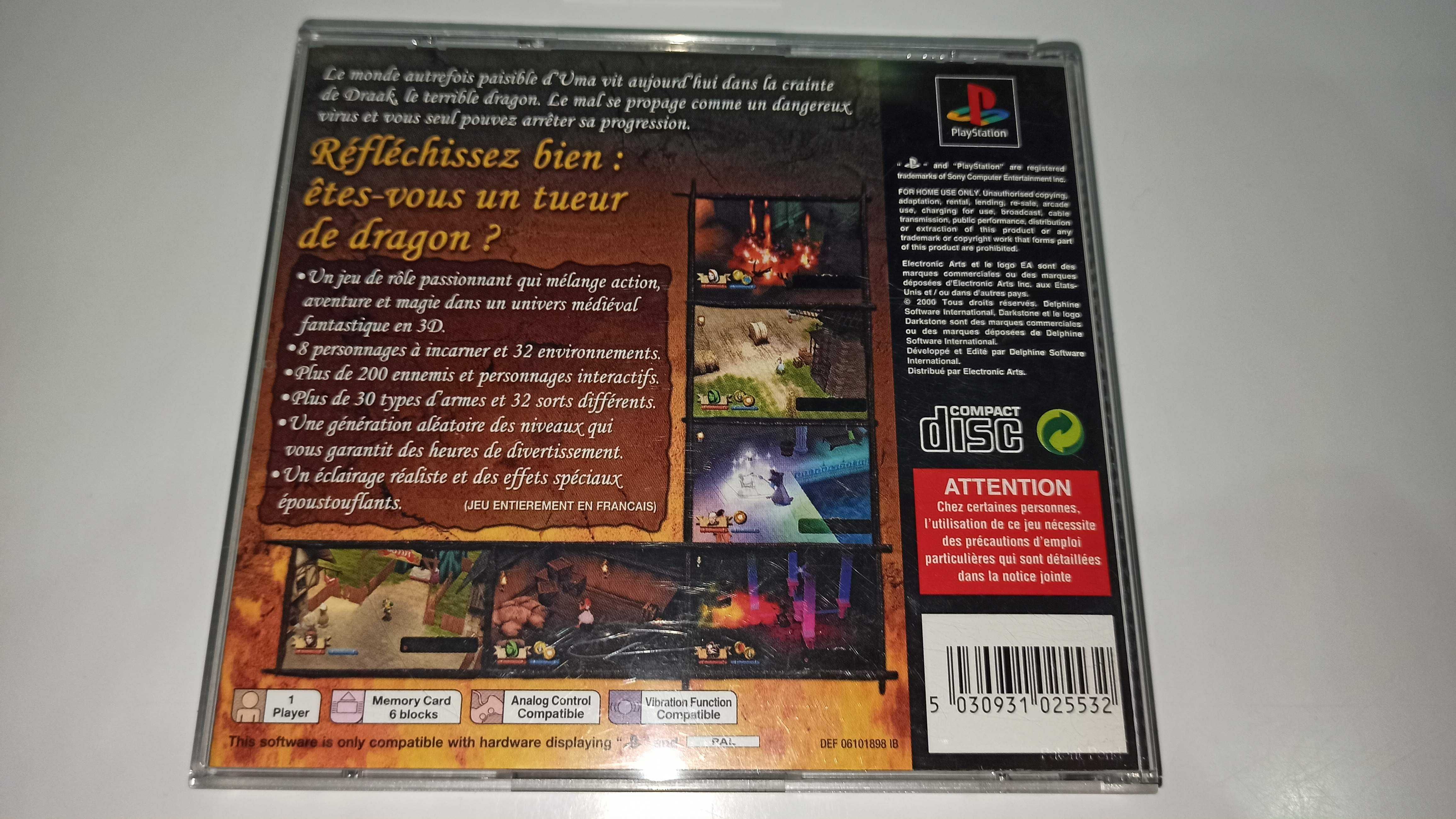 psx psone DARKSTONE unikat wydanie premium black ACTION RPG jak diablo