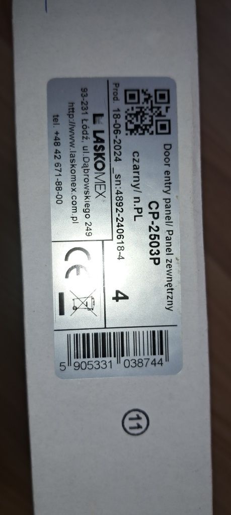 Domofon laskomex + kaseta elektroniki zestaw